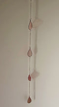 Purple Stained-Glass Raindrop Suncatcher