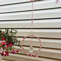 Pink Beaded Suncatcher