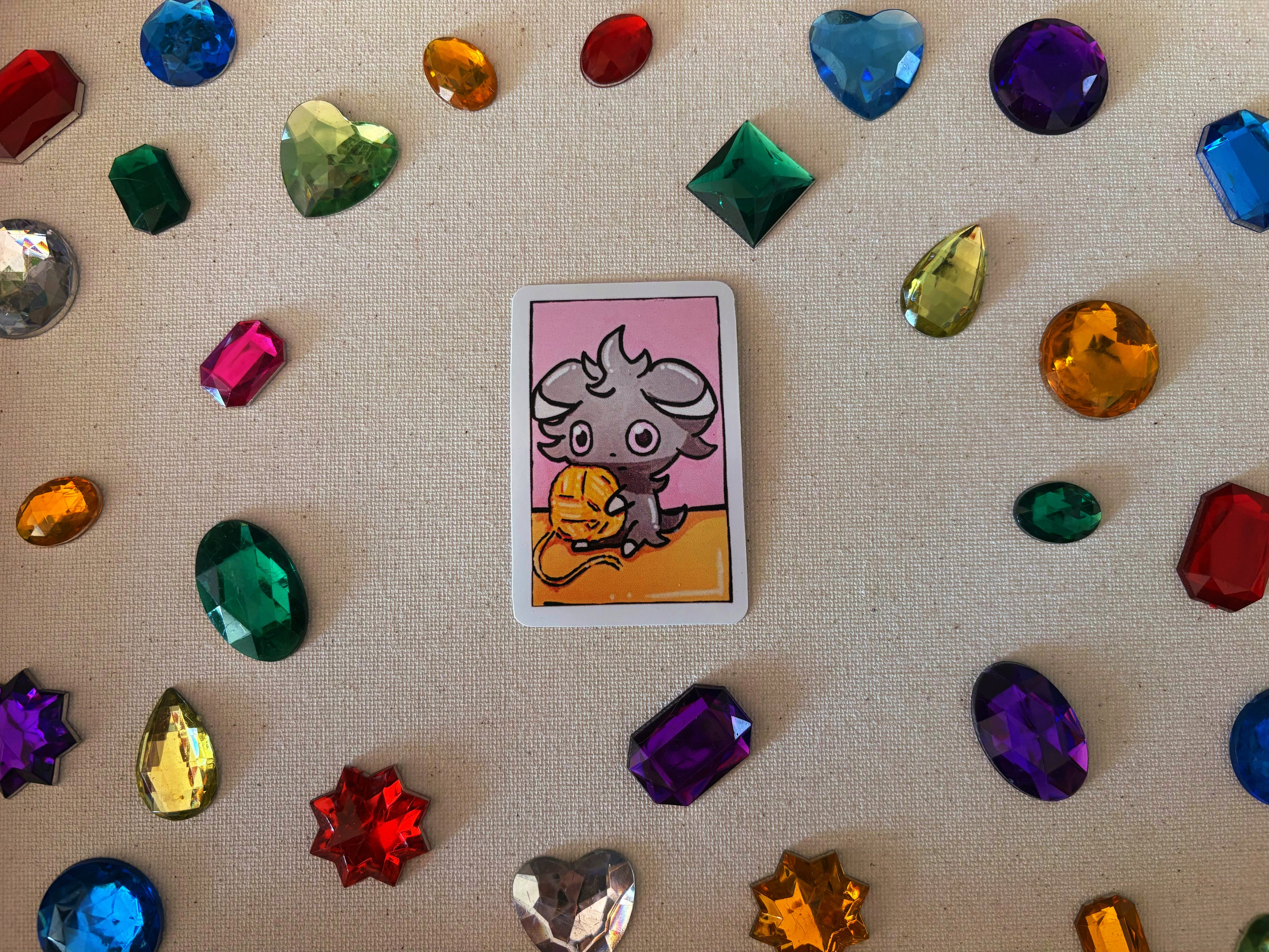 Psychic Cat with Yarn Sticker