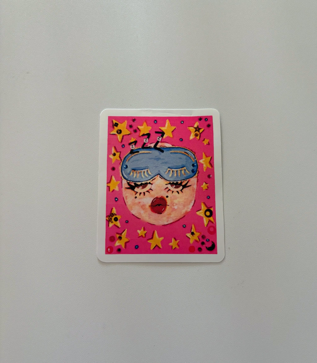 Sleepy Moon Sticker